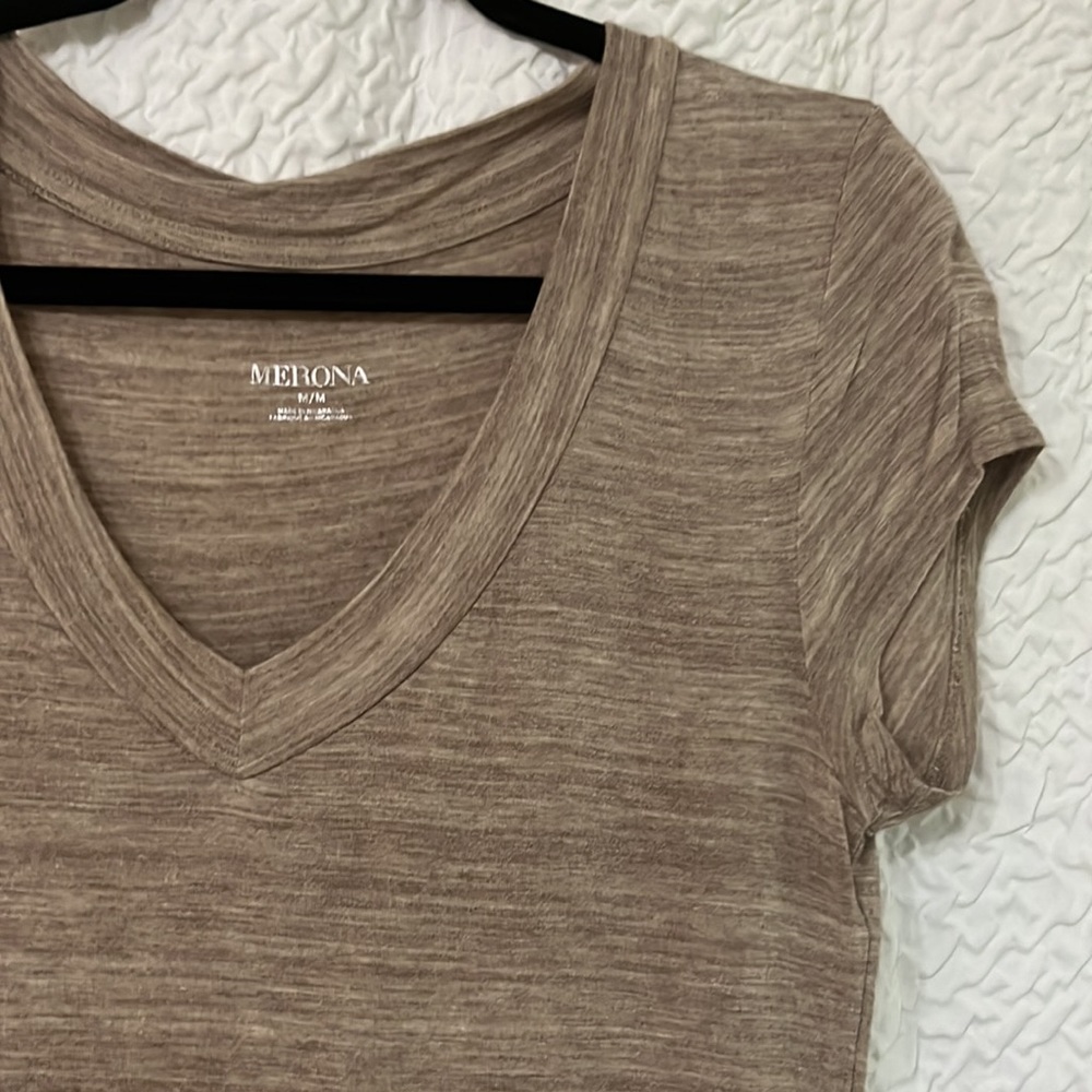 Soft Brown Merona V-Neck